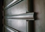 Detail houtwerk deur.
<br/>
Marcel Westhoff, juli 2017